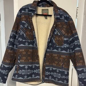 Woolrich Brown and Blue Jacket